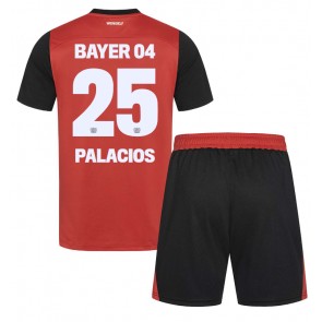 Bayer Leverkusen Exequiel Palacios #25 Dětské Domácí dres komplet 2024-25 Krátký Rukáv (+ trenýrky)